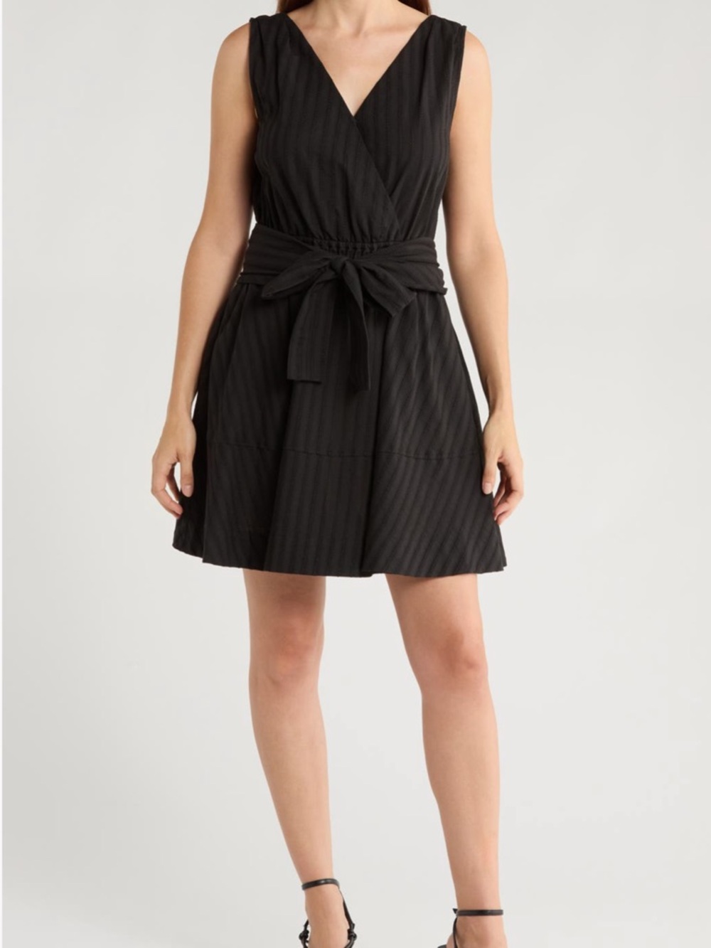 Derek Lam 10 Crosby Abby Lace Trim Tie-Waist Mini Dress BSize 2 NWT 100% Cotton